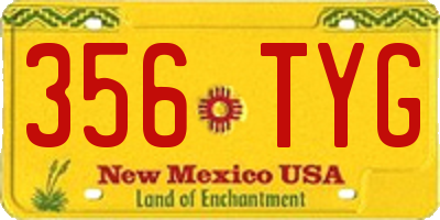 NM license plate 356TYG