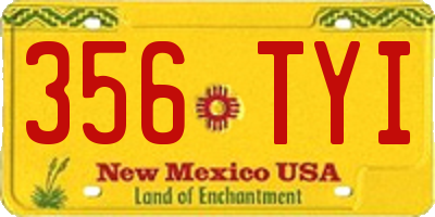NM license plate 356TYI