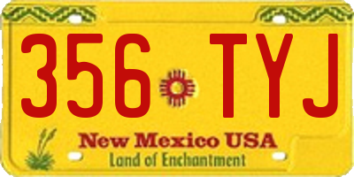 NM license plate 356TYJ