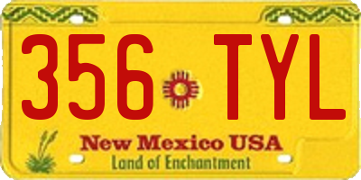 NM license plate 356TYL