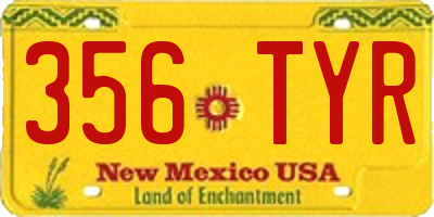 NM license plate 356TYR