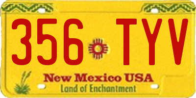 NM license plate 356TYV