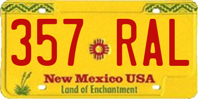 NM license plate 357RAL