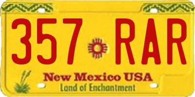 NM license plate 357RAR