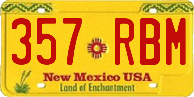 NM license plate 357RBM