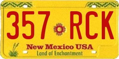 NM license plate 357RCK
