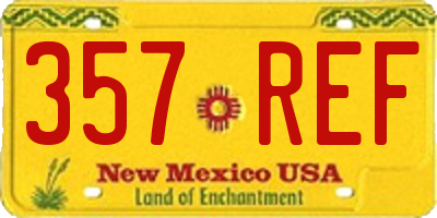 NM license plate 357REF
