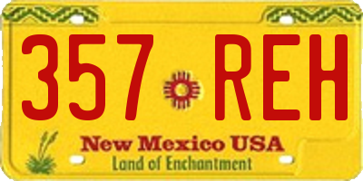 NM license plate 357REH