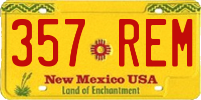 NM license plate 357REM