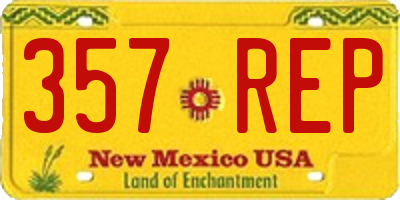 NM license plate 357REP