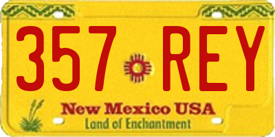 NM license plate 357REY