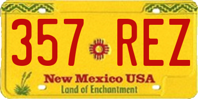 NM license plate 357REZ