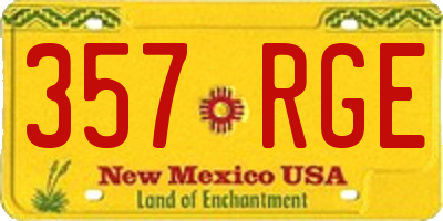 NM license plate 357RGE