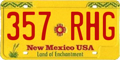 NM license plate 357RHG