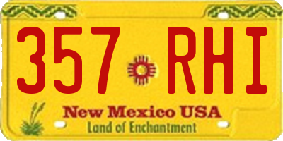 NM license plate 357RHI