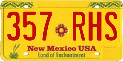 NM license plate 357RHS