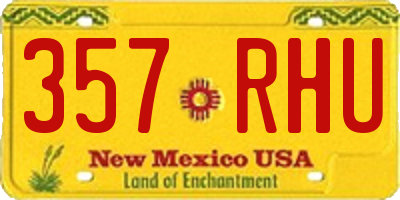 NM license plate 357RHU