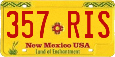 NM license plate 357RIS
