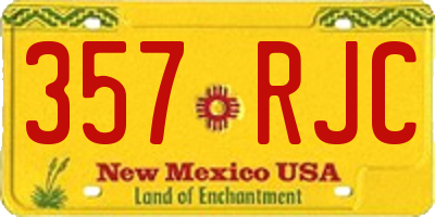 NM license plate 357RJC