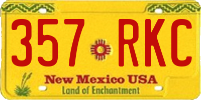 NM license plate 357RKC