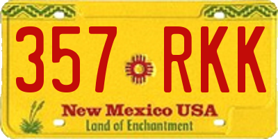 NM license plate 357RKK
