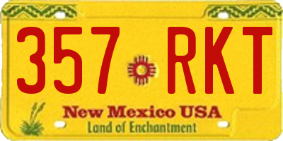 NM license plate 357RKT