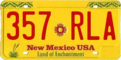 NM license plate 357RLA