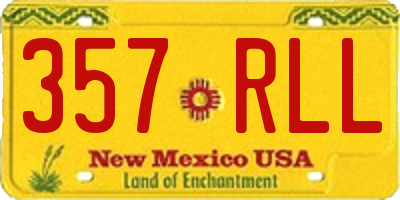 NM license plate 357RLL