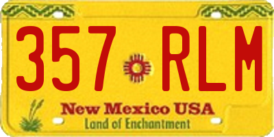 NM license plate 357RLM