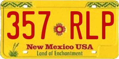 NM license plate 357RLP