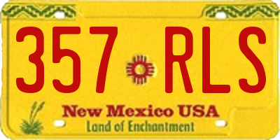 NM license plate 357RLS