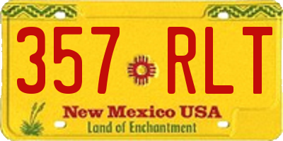 NM license plate 357RLT