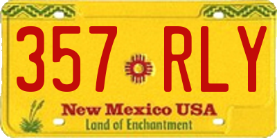 NM license plate 357RLY