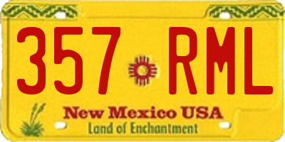 NM license plate 357RML