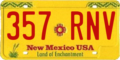 NM license plate 357RNV
