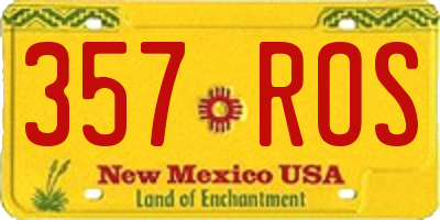 NM license plate 357ROS