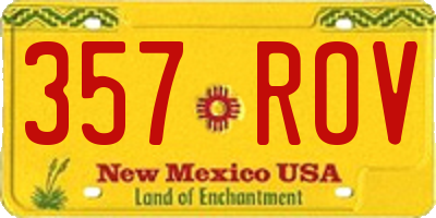 NM license plate 357ROV