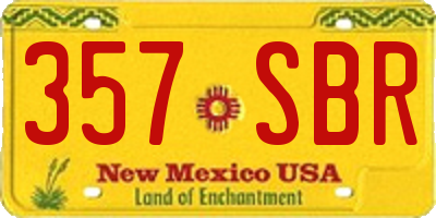 NM license plate 357SBR