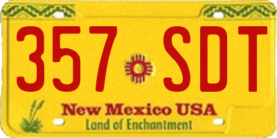 NM license plate 357SDT