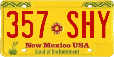 NM license plate 357SHY