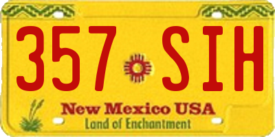 NM license plate 357SIH