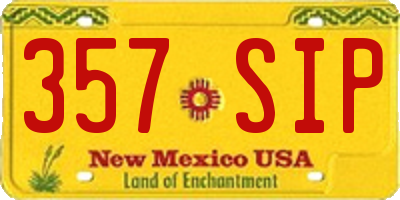 NM license plate 357SIP