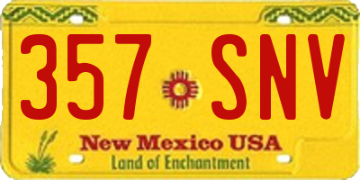 NM license plate 357SNV