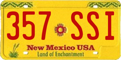 NM license plate 357SSI
