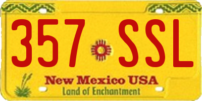 NM license plate 357SSL