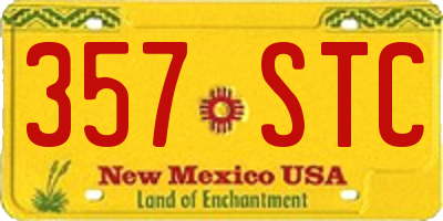 NM license plate 357STC