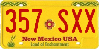 NM license plate 357SXX