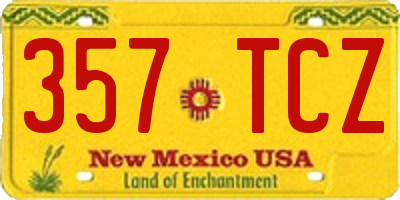 NM license plate 357TCZ