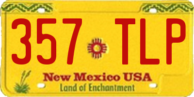 NM license plate 357TLP