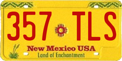 NM license plate 357TLS